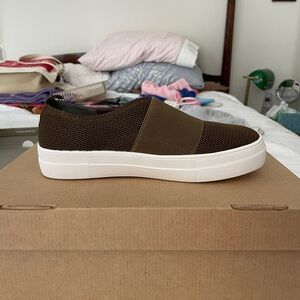 Women’s Brown Slip-On Sneakers